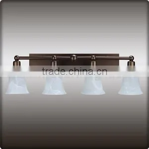 UL Listed Four Light Vanity Hotel Lamp Fixture Show In Coffee Color With Glass Shade W20218 thumbnail-1