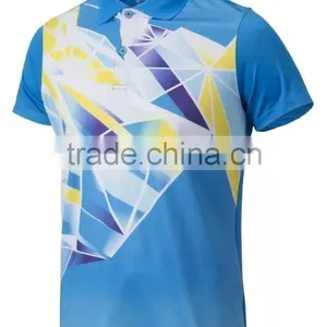 Grade Original New Badminton Shirt,cheap Badminton Jersey Made in Thailand,Badminton Uniform With Collar thumbnail-3