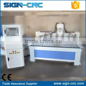 2016 New Machine Multi Spindles Wood Working Machine , 4 Axis 3d Cnc Router for Wood Arts thumbnail-4
