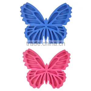 100% Food Grade FDA Free Personalized Custom Butterfly Shape Silicon Ice Tray thumbnail-4