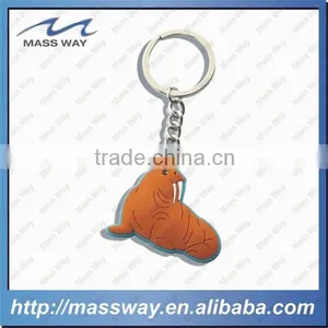 Custom Penguin Shape Fancy 3D Soft PVC Rubber Keychain thumbnail-4