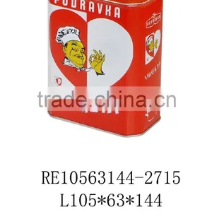 Hot Sale Rectangular Metal Tin, Metal Tin Can for Coffee Biscuit thumbnail-1