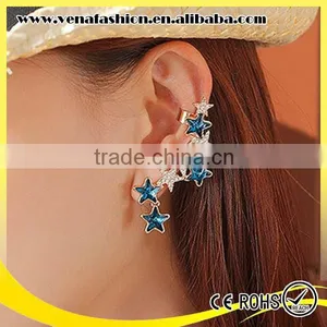 Cheap Rhinestone Diamonds Star Pattern Ear Cuff Wholesale thumbnail-4