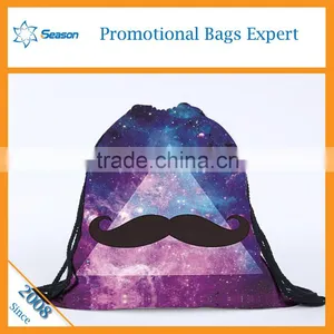 Starry Sky Travel Bag Drawstring Backpack Foldable Polyester Shopping Bag Supplier's Choice thumbnail-6