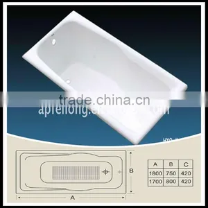 Supplier Flushbonading Cast-iron Tub/burliness Bath Sale 1600mm 1800mm/bathtub thumbnail-1