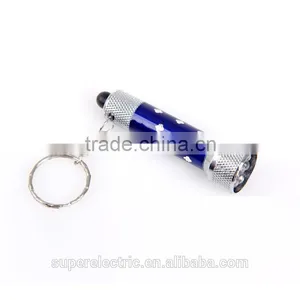 Portable Plastic High Quality Cheap Wholesale Led Flashlight Keychain thumbnail-1
