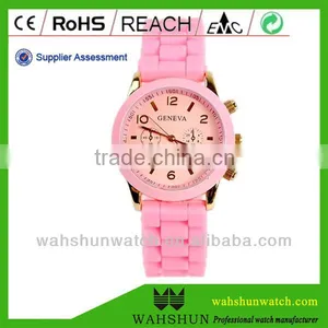 Analog Japan Movement Silicone Fancy Ladies Geneva Watch thumbnail-2