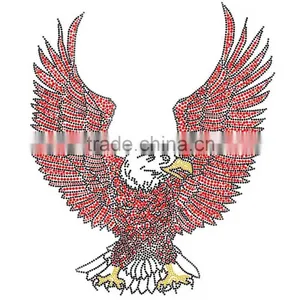 Factory Direct Rhinestone Iron on Transfers Rhinestone Iron on Patches Iron on Football Patches thumbnail-2