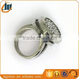 Fashion Stainless Steel Locket Ring, Flowers Ring, Perfume Ring thumbnail-5