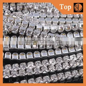 Machine Cut Good Quality Crystal Rhinestone Wholesale Cup Chain thumbnail-1