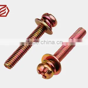 Zinc Plated Cross Recessed Pan Screw Assemblies Swith Washers thumbnail-1