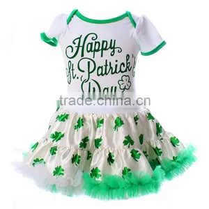 Funny Baby Romper Baby Lace Rompers Plain White and Green Baby Rompers Rompers Baby Girls thumbnail-4