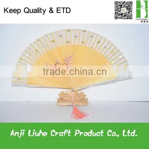 High Quality Japanese Fork Art Silk Hand Fan thumbnail-1