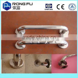 Skidproof Knurled+polished Stainless Steel Bathroom/toilet Grab Bar thumbnail-3