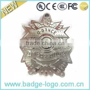 Silver Custom Die Cast Metal Keychain With Keyring thumbnail-1