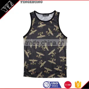 Yingzhong Garment Custom Sports Running Dri Fit Sublimated Vest Wholesale thumbnail-1