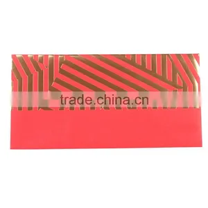 Custom Made Unique Flocking Chinese Red Envelop Gold Stamping Paper Money Packet thumbnail-6
