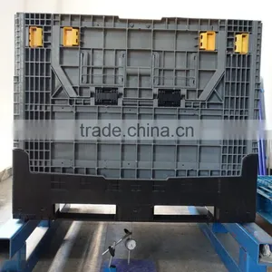 Collapsible Plastic Bulk Bins Plastic Pallet Box Container thumbnail-6