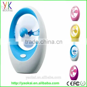 New Mini Small Fan Cooling Portable Desktop Cartoon Cute School Boy Air Conditioner USB thumbnail-1