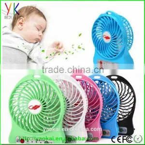 3 Speed Promotion Portable USB Mini Fan Handheld Cooler Cooling Fan Rechargeable Battery thumbnail-2
