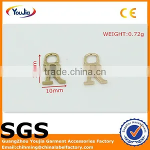 Gold Custom Tags Logo Metal Label for Swimwear thumbnail-1