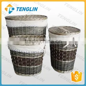 Set 3 Large Wicker Baskets for Laundry thumbnail-1