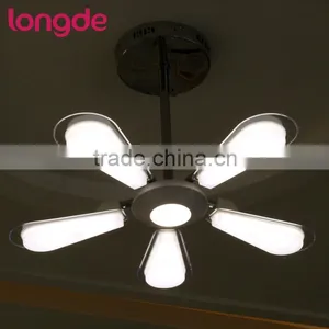 Single CCT Retractable Fan Shape LED Ceiling Pendant Lamp With CE-LVD/EMC/RoHS/ Photo-Biologic thumbnail-1