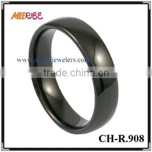 Trending Hot Products Women Black Ceramic Ring Dome thumbnail-1