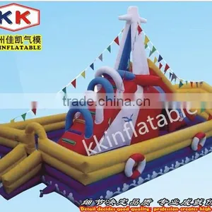 Children Fun Games Inflatable Trampoline Amusement Slide Bounce Park thumbnail-1