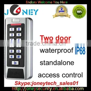 JYA-CC1EM IP68 Waterproof Access Control Standalone 2 Door Controller With Keypad thumbnail-1