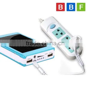 Dual USB Portable Solar Panel Battery Charger Power Bank thumbnail-1