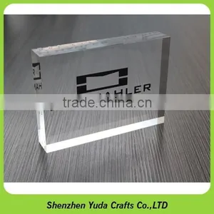 Factory Price Acrylic Logo Blocks With Base Printing Plexiglass Name Plate thumbnail-3