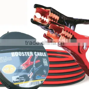 Heavy-Duty 4-Gauge Auto Battery Booster Cables With Polar Glo-Watt Clamps (20 Feet) thumbnail-1