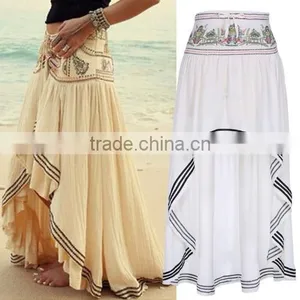 New Stylish Lady Women's Fashion Leisure Beach Sexy Irregular Length Chiffon Skirt thumbnail-1