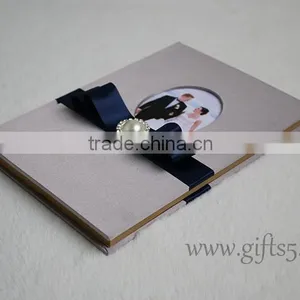 Luxury Silk Covor Wedding Guest Book thumbnail-2