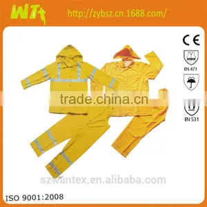 Pvc Raincoat Bulk Rainsuits With Bib Pants Cheap Raincoat thumbnail-1