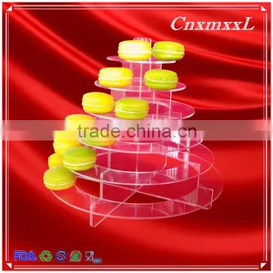 2016 Fast-sell New Patent Multifunctional Macaron Tower ,6 Tier Acrylic Tower Stand ,Macaron Display Tray,macaron Packaging thumbnail-4