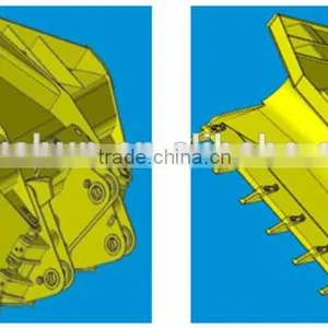 China High Performance-Cost 3T Wheel Loader Side Dump Bucket 1.4M3 For SDLG LG933L Wheel Loader thumbnail-2