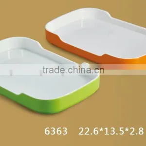 6373 Melamine Two Colors Korean Plates thumbnail-2