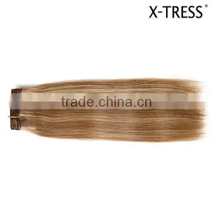 Fashion Brown Color P6/613 100% Unprocessed Virgin Brazilian Hair Extension thumbnail-1