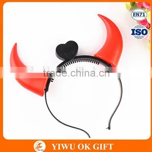 Factory Price LED Flashing Light Devil Horns Halloween Headband thumbnail-1