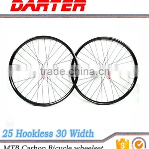 High Strength Tire Components 30mm Width 25mm Depth Road Bike Carbon Wheels thumbnail-1
