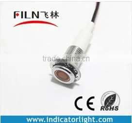 10mm Flat Head Meter Led Turn Control Panel Indicator Light Lamp 220v ac With Wire thumbnail-5