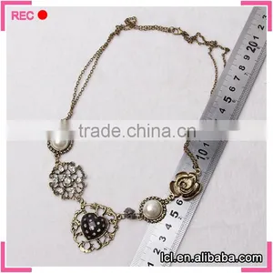 Chunky Necklaces Pearl Jewelry, Copper Charms Fashionable New Design Necklace thumbnail-4