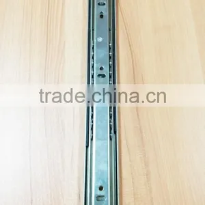 3 Fold 45mm Width Steel Ball Bearing Heavy Duty Drawer Slide thumbnail-2