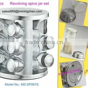 12pcs Spinning Spice Jar Set, Spice Rack Set thumbnail-1