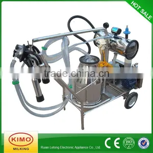 Newest Design Mobile Double Bucket Cow Milker thumbnail-1