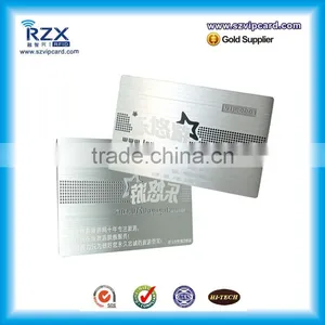 Whosales Silver Color Metal Business Card With Cutting thumbnail-3