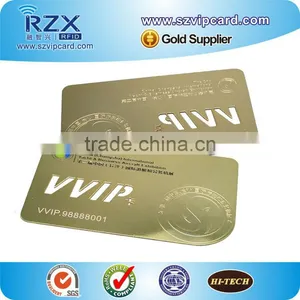 Free Sample Cut Letters Metal VIP Card Gold Metal Card for Members thumbnail-2