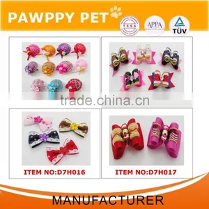 Printed Ribbon Halloween Rolling Pet Bows thumbnail-6